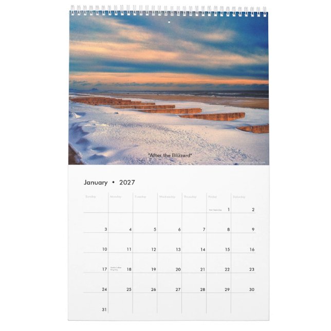 Calendrier Plage de Rockaway - une année dans les images (Jan 2027)