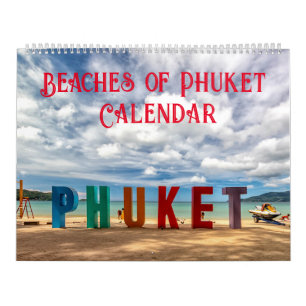 Calendrier Plages de Phuket, Thaïlande