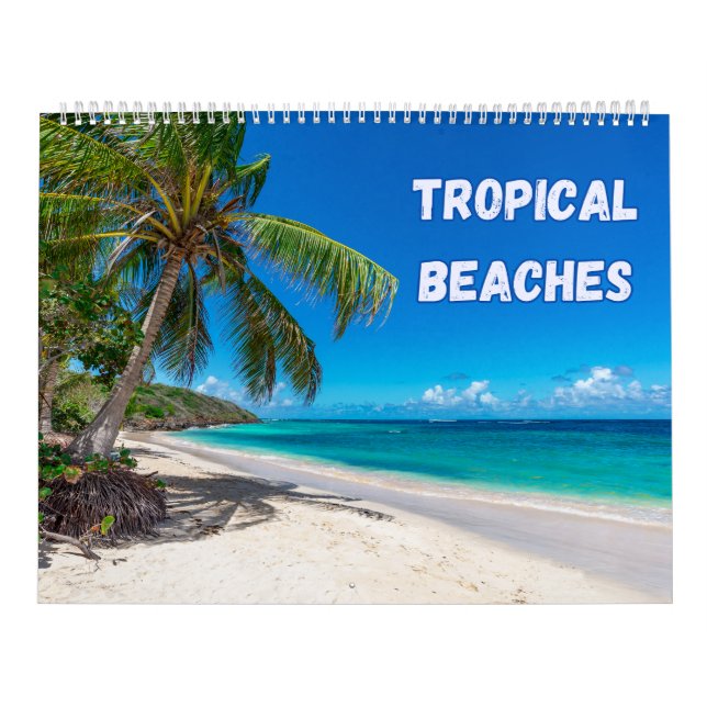 Calendrier Plages Tropicales Colorées (Protection)