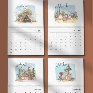 Calendrier Planificateur aquarelle lumineux et joyeux 2026