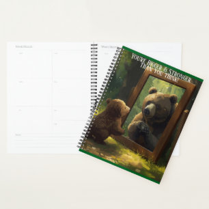 calendrier planificateur cahier de notes ourson mo