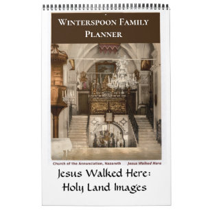 Calendrier Planificateur de la Terre Sainte pour la famille c