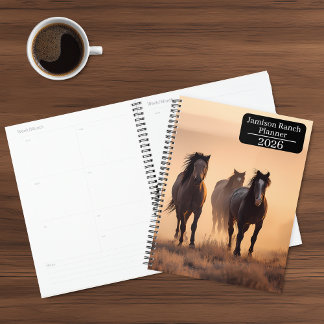 Calendrier Planificateur de Troupeau de Mustangs