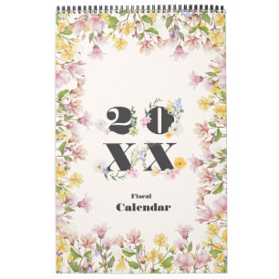 Calendrier Planificateur Floral Féminin