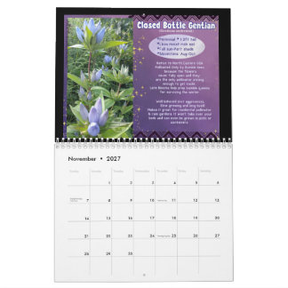 Calendrier Plantes indigènes de l'Indiana