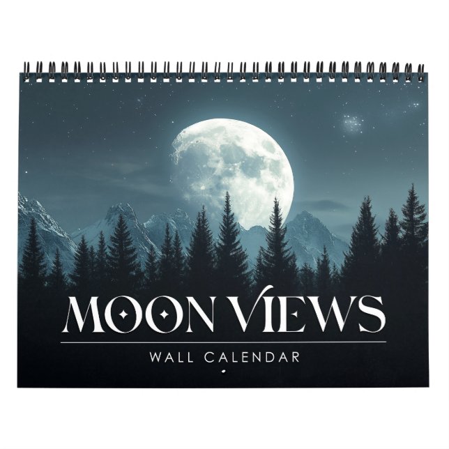 Calendrier Pleine lune lunaire 2026 Vues sur la lune Calendri (Protection)