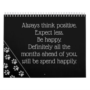 Calendrier Poches de chien d'argent noir Arrière - plan d'imp