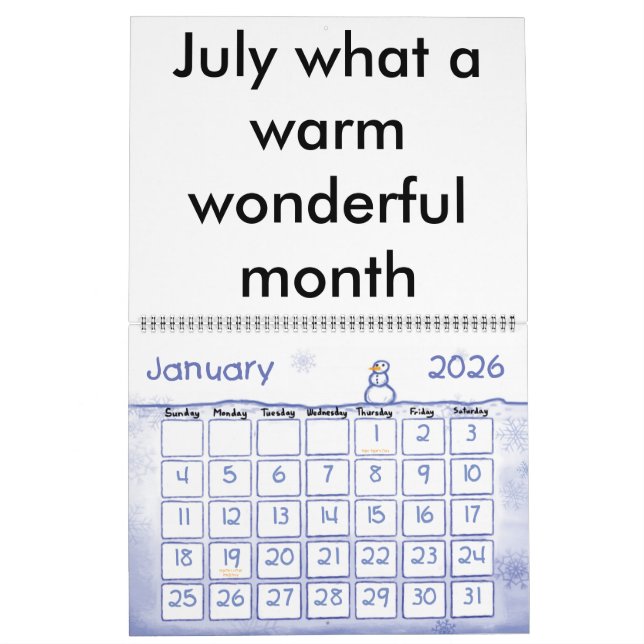 Calendrier Poem (Jan 2026)