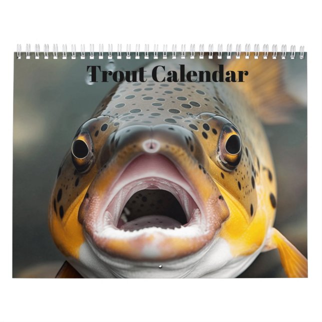 Calendrier Poisson de truite arc-en-ciel 2024 (Protection)