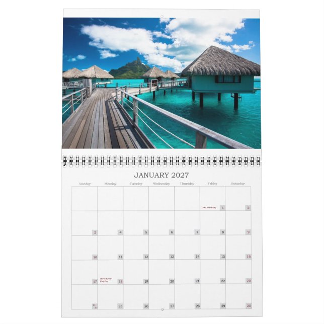 Calendrier Polynésie 2014 (Jan 2027)