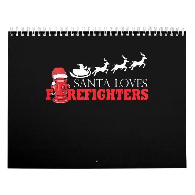 Calendrier Pompier Noël Cadeaux du Père Noël Fireman (Protection)