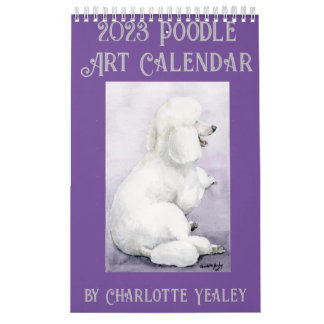 Calendrier Poodle Art par Charlotte Yealey