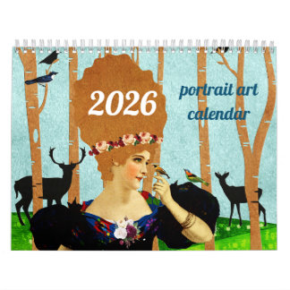 Calendrier portrait art calendar