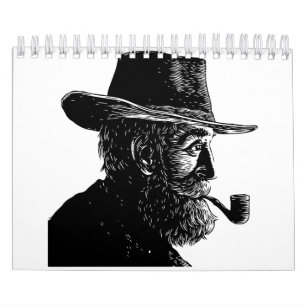 Calendrier Portrait au point et à la ligne : Vieil homme sage