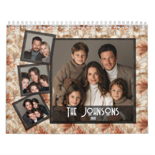 Calendrier Portrait de famille décoratif Amaryllis Luxueux Pe
