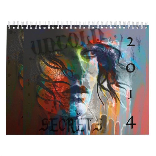 Calendrier portrait de femelle de 2014 médias mélangés (Protection)