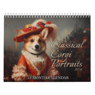 Calendrier Portraits de Corgi classiques
