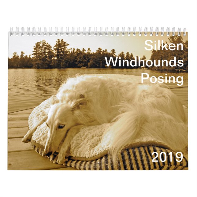 Calendrier Pose de soie de 2019 Windhounds (Protection)