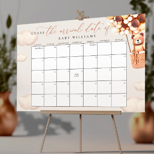 Calendrier Poster Devinez la Date Prévue