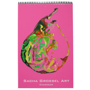 Calendrier pour aquarelle d'art moderne par Sacha