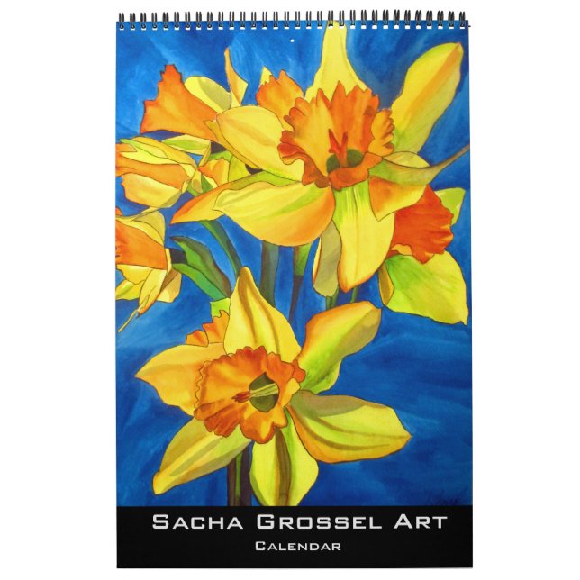 Calendrier pour aquarelle d'art par Sacha Grossel (Protection)