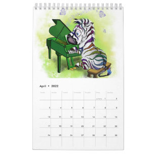 Calendrier pour enfants avec des animaux drôles