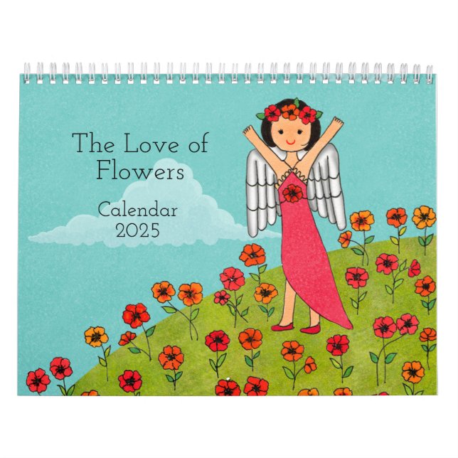 Calendrier Pour l'Amour des Fleurs 2025 (Protection)