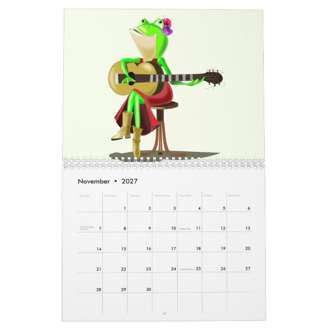 Calendrier pour les Enfants avec des Illustrations (Nov 2027)