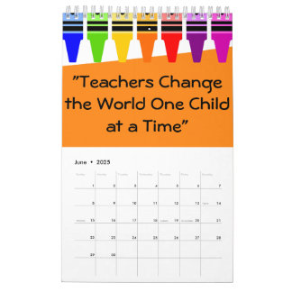 Calendrier pour les enseignants