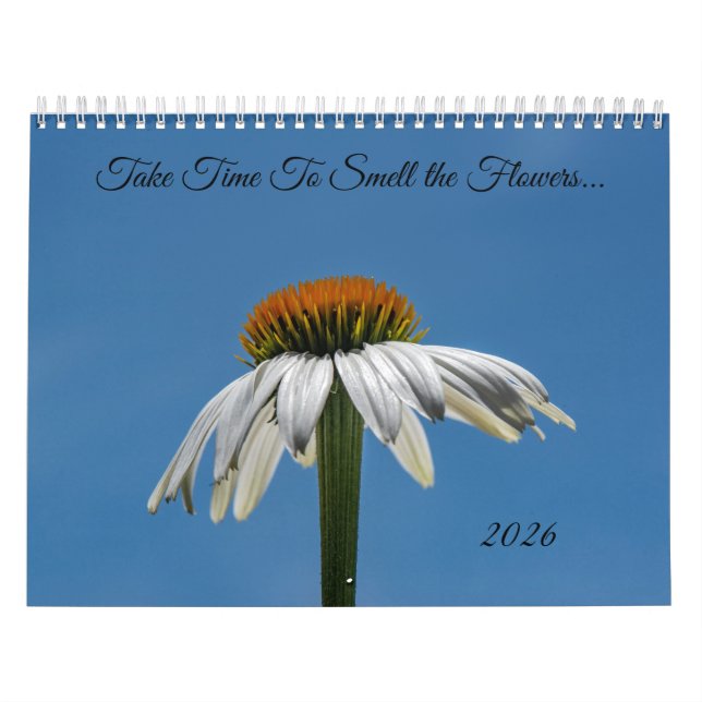 Calendrier Prenez le temps de sentir les fleurs (Protection)