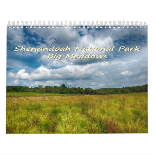 Calendrier Prés de parc national de Shenandoah grands