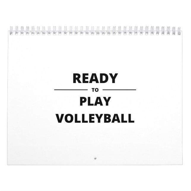 CALENDRIER PRÊT À JOUER AU VOLLEYBALL (Protection)