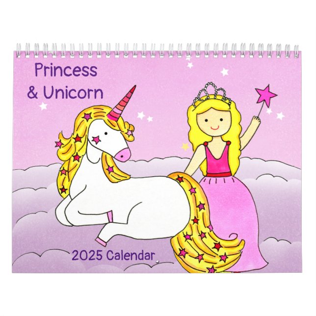 Calendrier Princess & Unicorn 2025 (Protection)