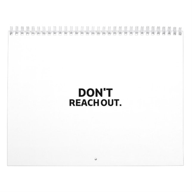 Calendrier Private Architecture | Don't Reach Out Visual  (Protection)