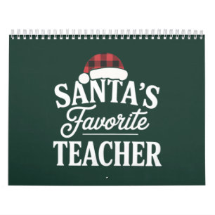 Calendrier Professeur de Noël préféré de Santa Christmas Ense