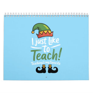 Calendrier Professeur drôle Noël Enseigner est mon préféré 