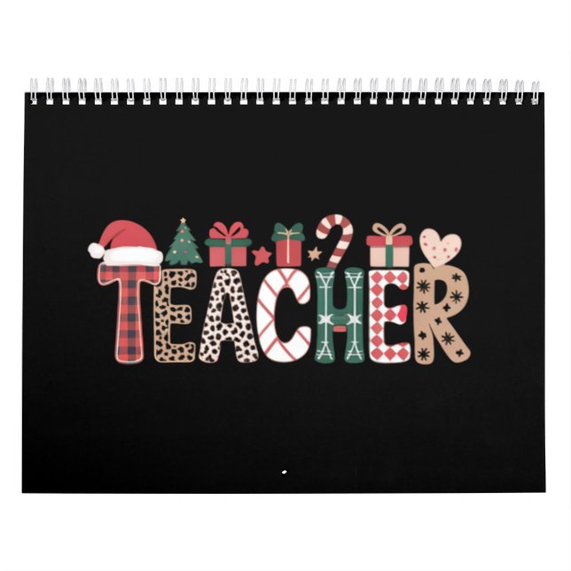 Calendrier Professeur Noël Vie Enseigner Amour Inspirant  (Protection)