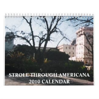 Calendrier Promenez-vous dans Americana 2010 Calendar