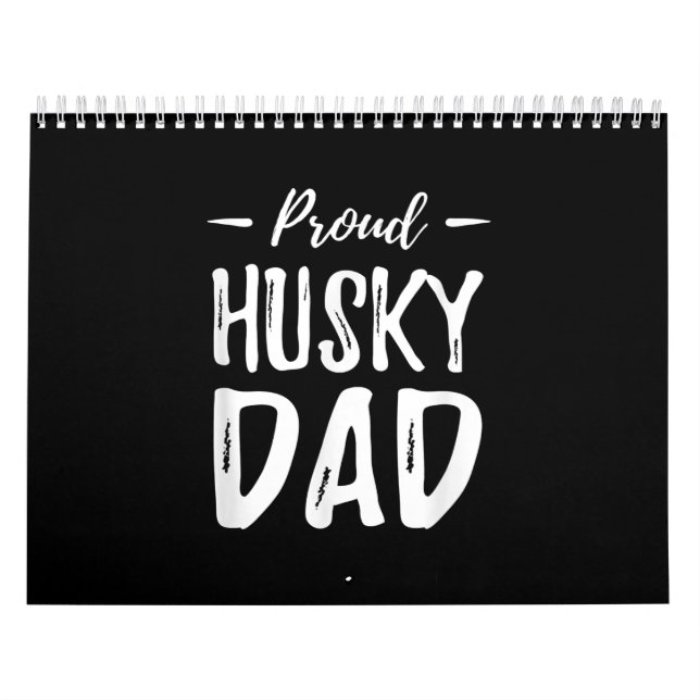 Calendrier Prouve Husky Chig Papa | Drôle Idée cadeau de l'am (Protection)