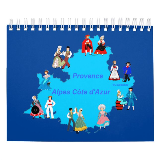Calendrier Provence-Alpes-Côte d'Azur, France (Protection)