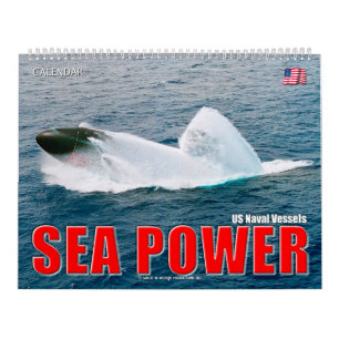 Calendrier PUISSANCE MARITIME - Navires de la marine américai