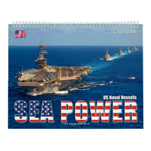 Calendrier PUISSANCE MARITIME - Navires de la marine américai