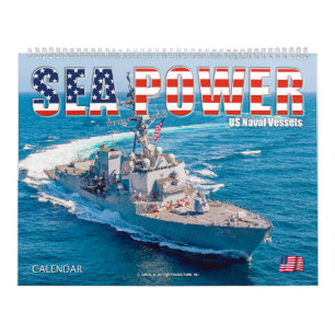 Calendrier PUISSANCE MARITIME - Navires de la marine américai