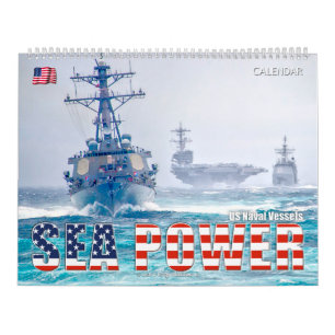 Calendrier PUISSANCE MARITIME - Navires de la marine américai