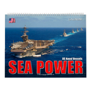 Calendrier PUISSANCE MARITIME - Navires de la marine américai