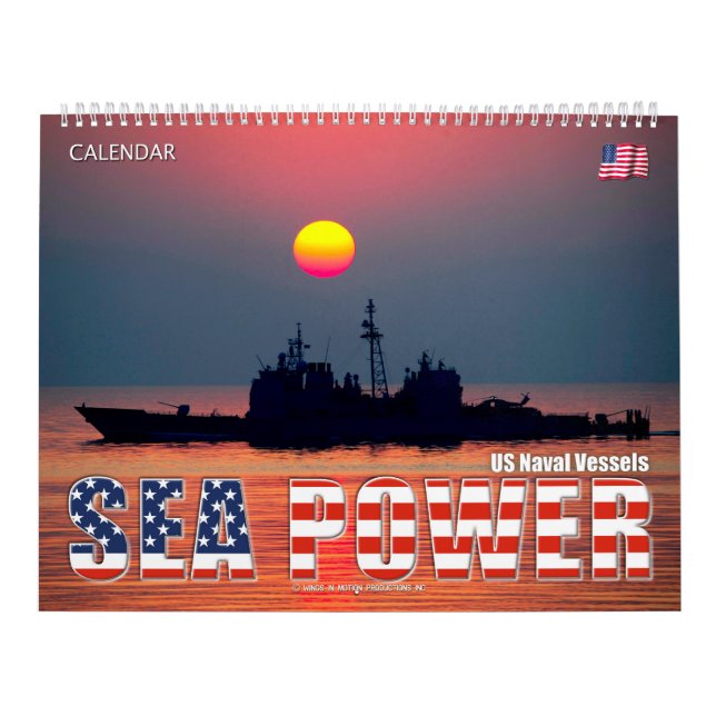 Calendrier PUISSANCE MARITIME - Navires de la marine américai (Protection)