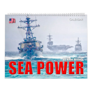 Calendrier PUISSANCE MARITIME - Navires de la marine américai
