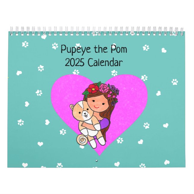 Calendrier Pupeye the Pom Calendar 2025 (Protection)
