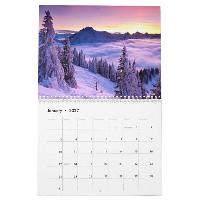 Calendrier PurpleNatureCalendar2015 (Jan 2027)