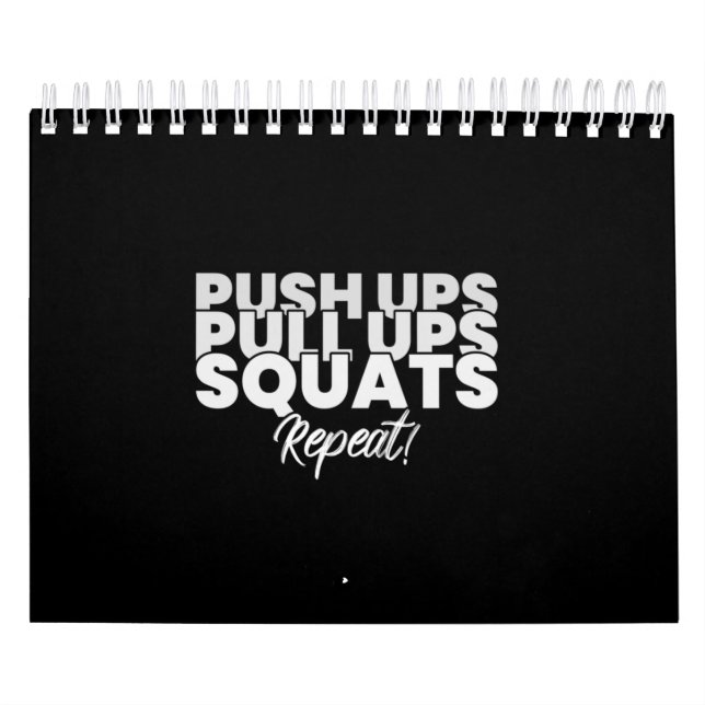 Calendrier Push UPS Pull UPS Squats Répéter! (Protection)